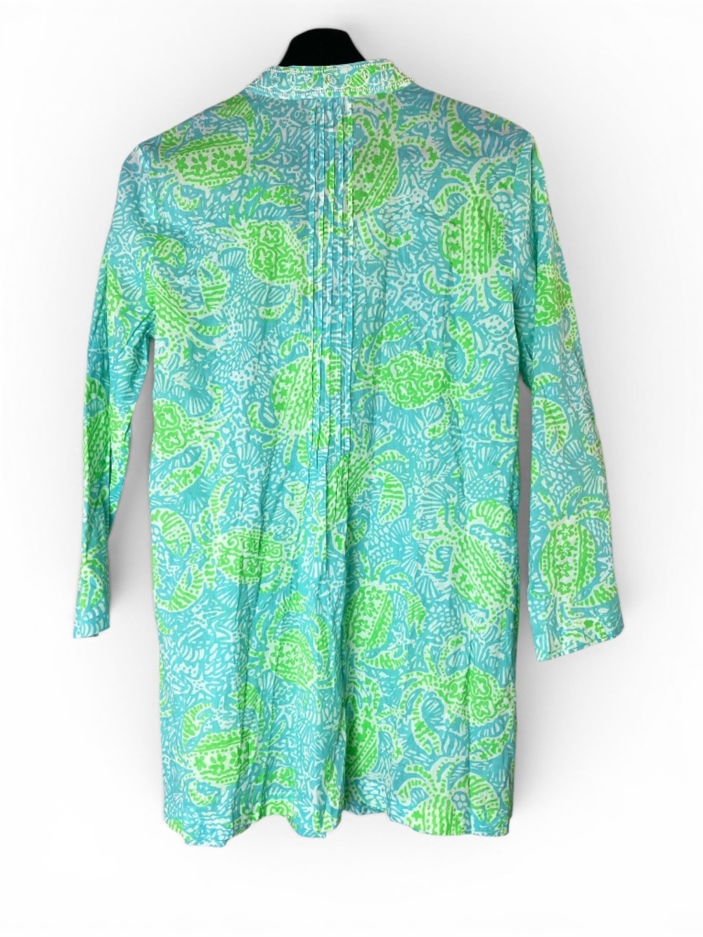 New Lilly Pulitzer Sarasota Beaded Tunic Cotton in Spa Blue Size M - NWT - Picture 4 of 12